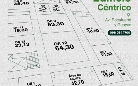 Alquiler de oficinas o piso completo en zona Bancaria – Machala