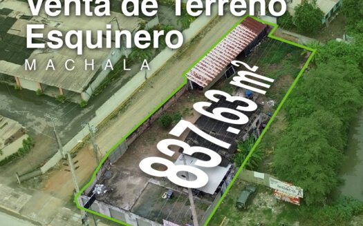 Venta de terreno comercial esquinero en Av. Ferroviaria y Alejandro Castro Benítez