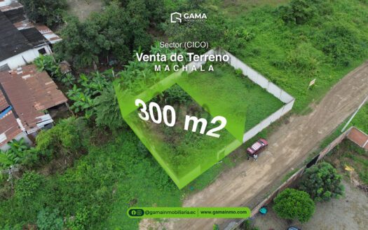 VENTA DE TERRENO EN UBICACIÓN ESTRATÉGICA, MACHALA Lote de 300 m² con Conexión a las Principales Avenidas de la Ciudad