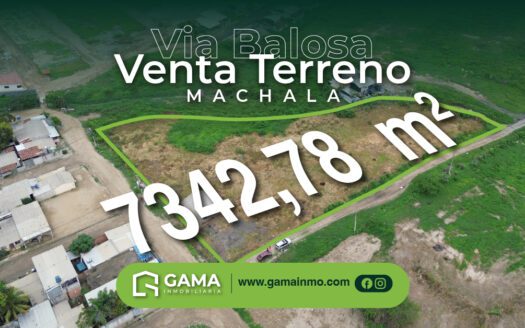 Venta de terreno con villa en Machala – Sector Vía Balosa