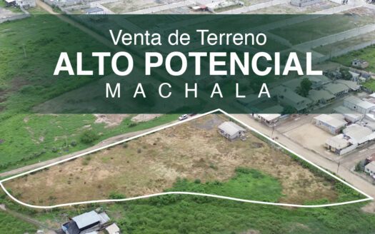 Venta de terreno con villa en Machala – Sector Vía Balosa