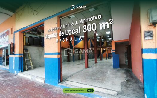 LOCAL COMERCIAL EN ALQUILER – CENTRO DE MACHALA, AV. BOLIVAR