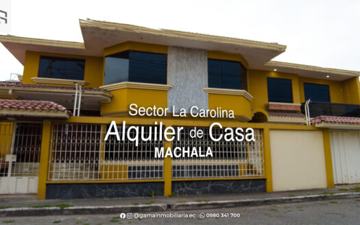 Alquiler de amplia casa en La Carolina – Machala 🏡