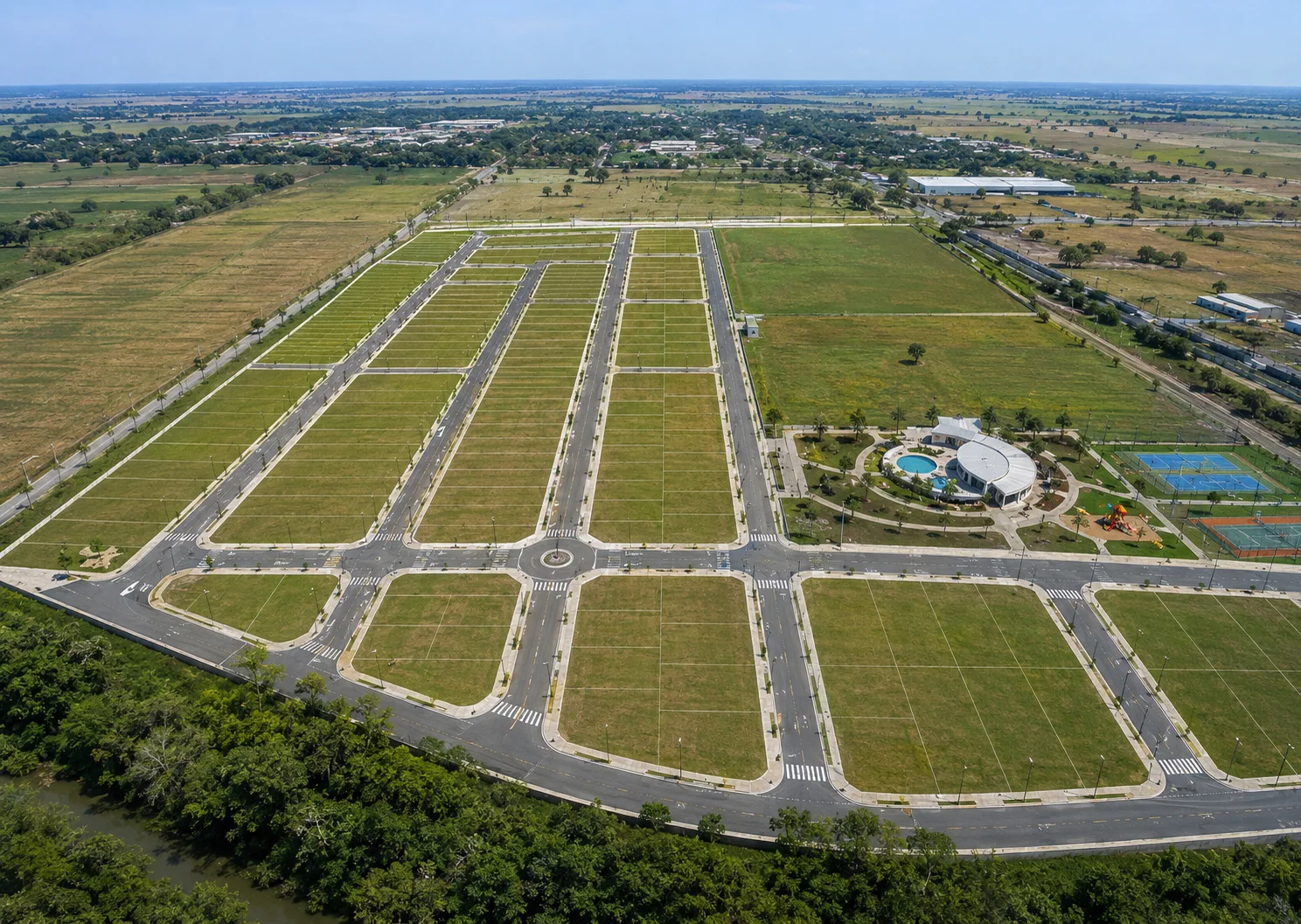 Vista aérea — Urbanización Reina del Cisne