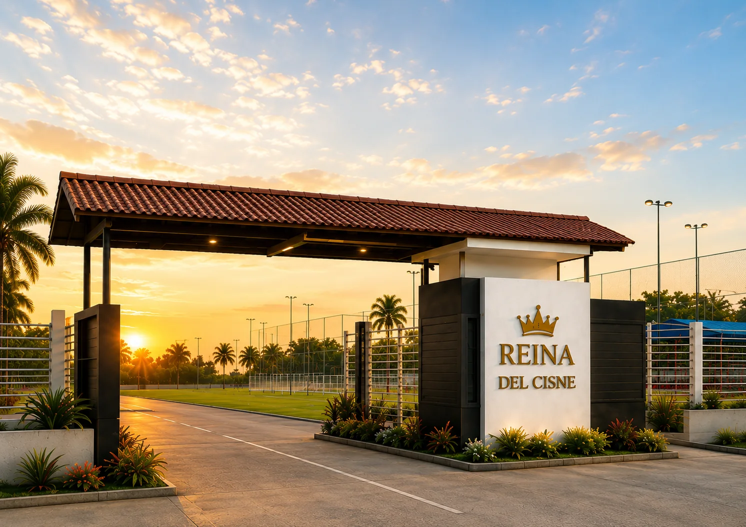 Garita de acceso — Urbanización Reina del Cisne